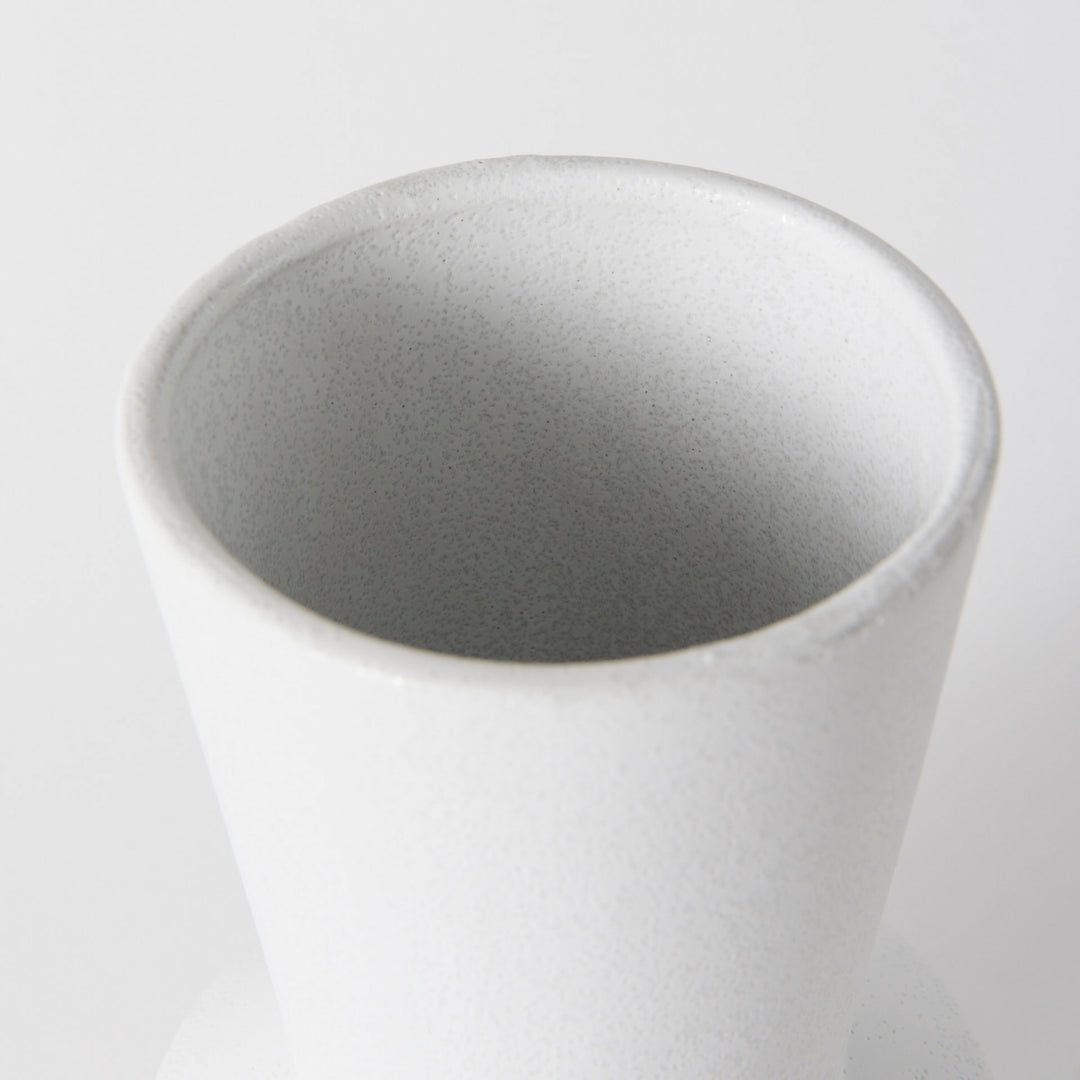 Laforge 9.4H Small White Ceramic Vase Decor Mercana