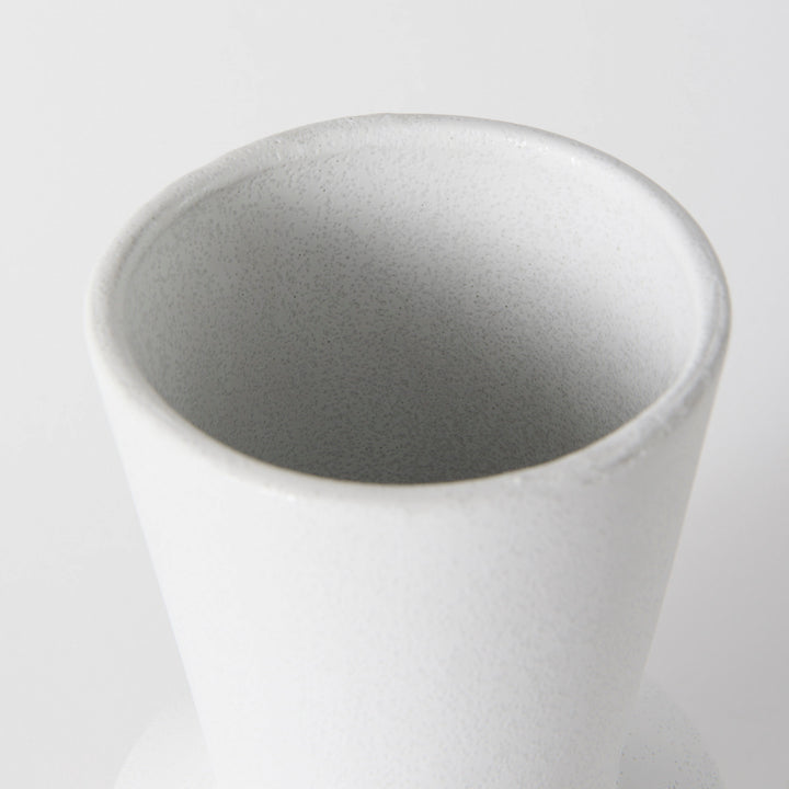 Laforge 9.4H Small White Ceramic Vase Decor Mercana