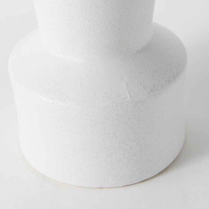 Laforge 9.4H Small White Ceramic Vase Decor Mercana