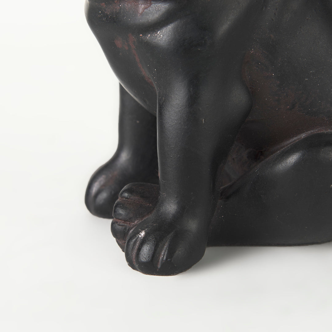 Cadence 4L x 5W Black Resin Pug Dog Decor Mercana