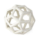 Geom White Ceramic Geometric Object Decor Mercana