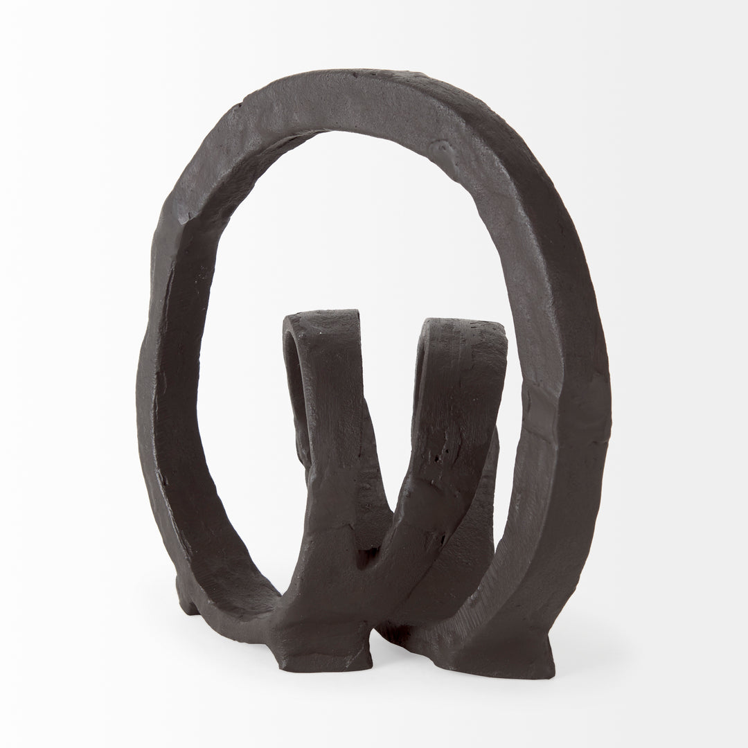 Stanislaw II Black Metal Infinite Ribbon Sculpture Decor Mercana