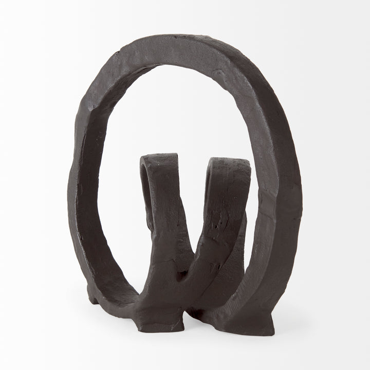 Stanislaw II Black Metal Infinite Ribbon Sculpture Decor Mercana