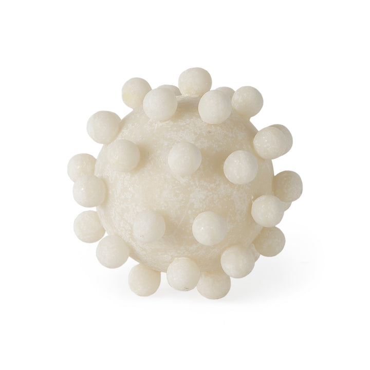 Malo Cream Resin Small Sphere Decorative Object Decor Mercana