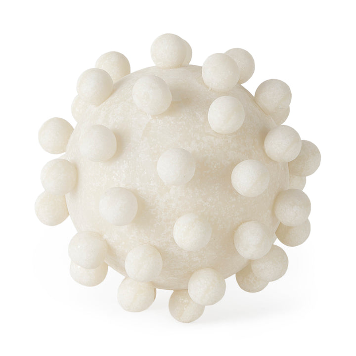 Malo Cream Resin Large Sphere Decorative Object Decor Mercana