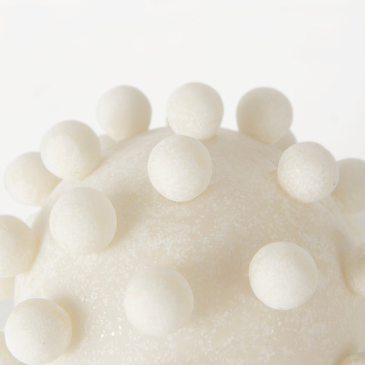 Malo Cream Resin Large Sphere Decorative Object Decor Mercana