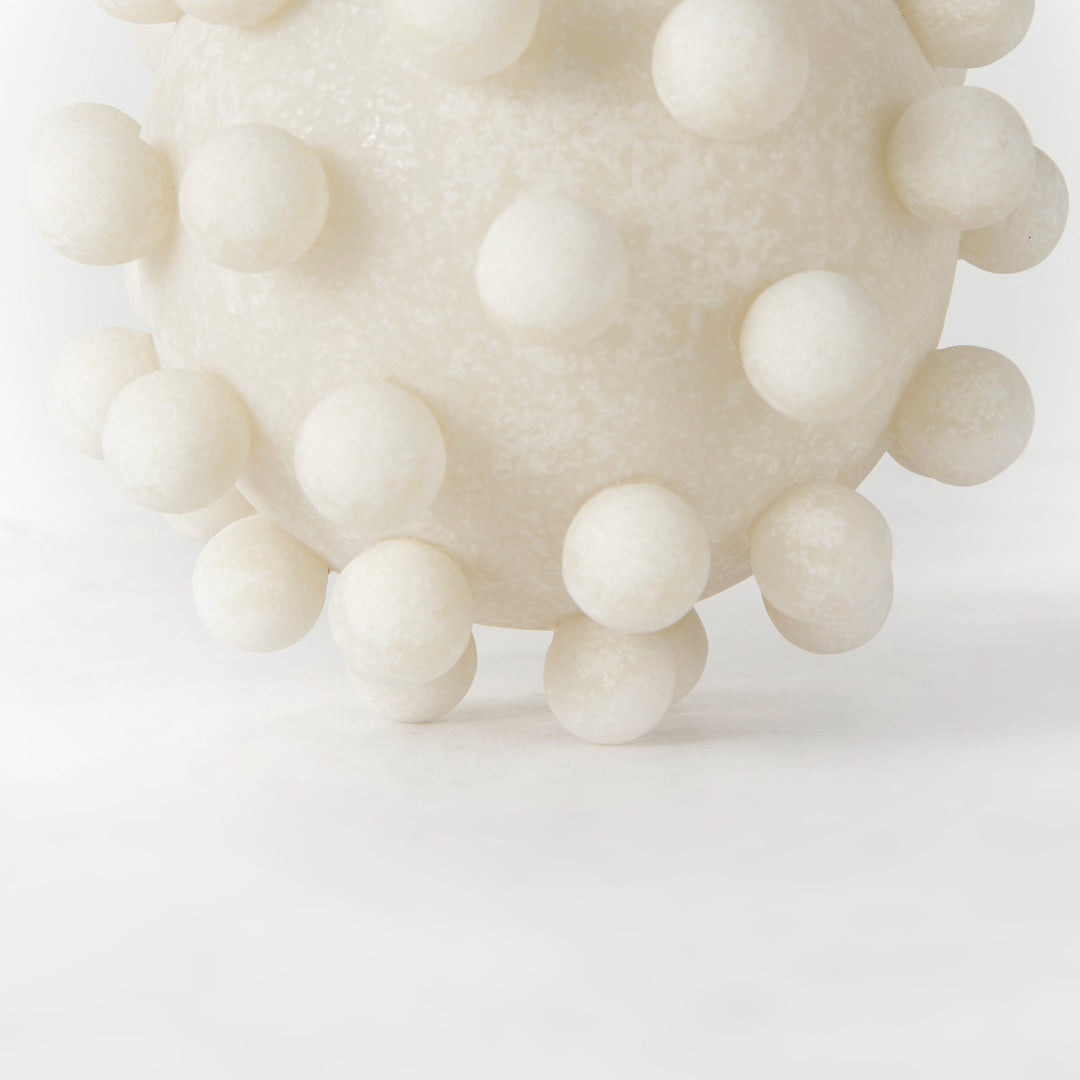 Malo Cream Resin Large Sphere Decorative Object Decor Mercana