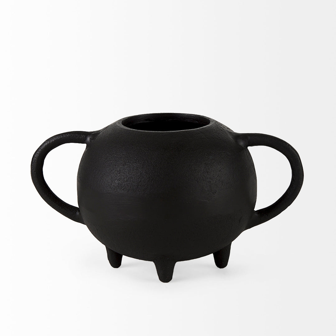 Cyrus Black Spherical Vase Decorative Object Decor Mercana