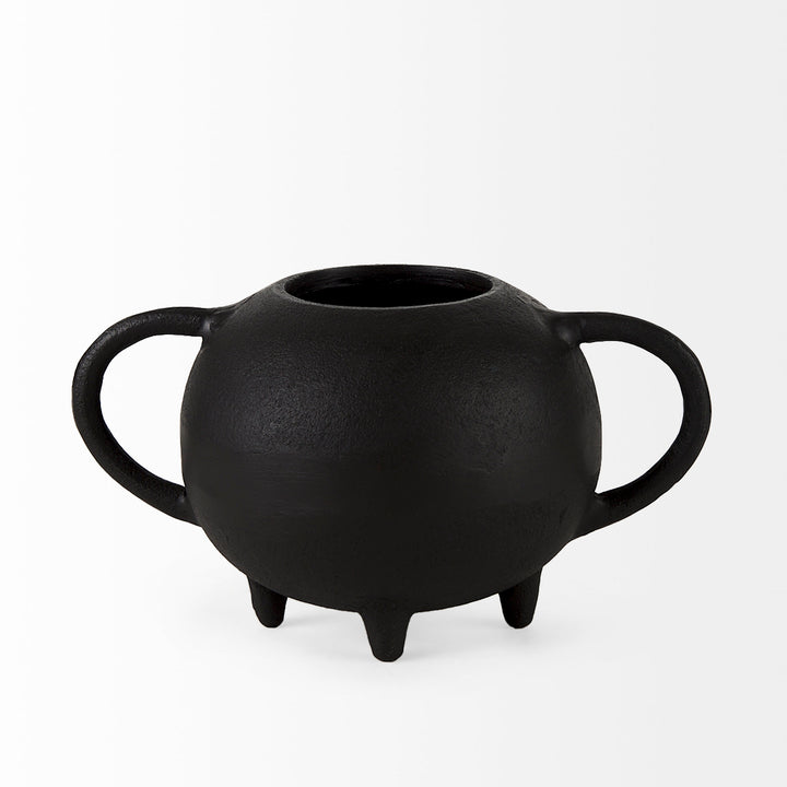 Cyrus Black Spherical Vase Decorative Object Decor Mercana