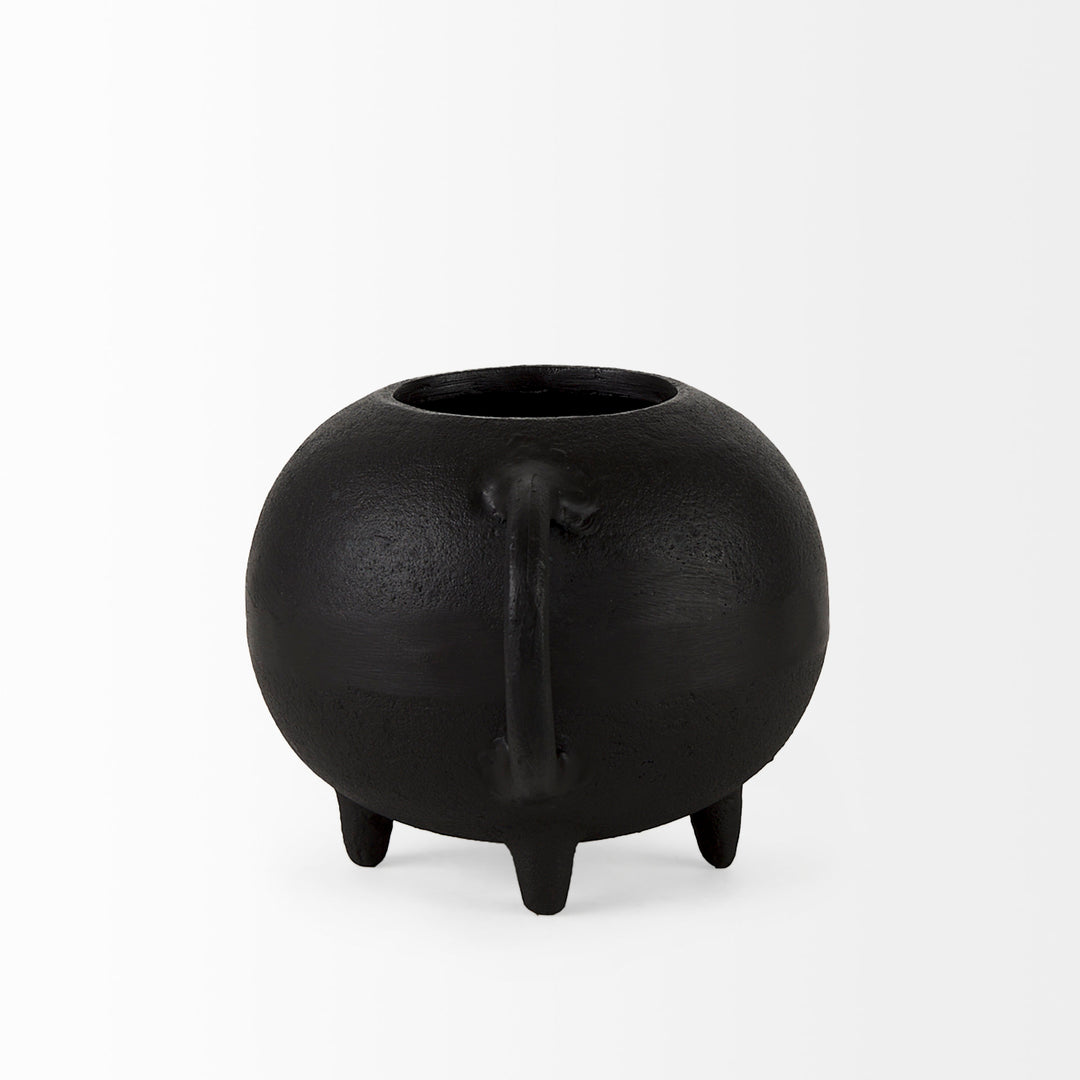 Cyrus Black Spherical Vase Decorative Object Decor Mercana