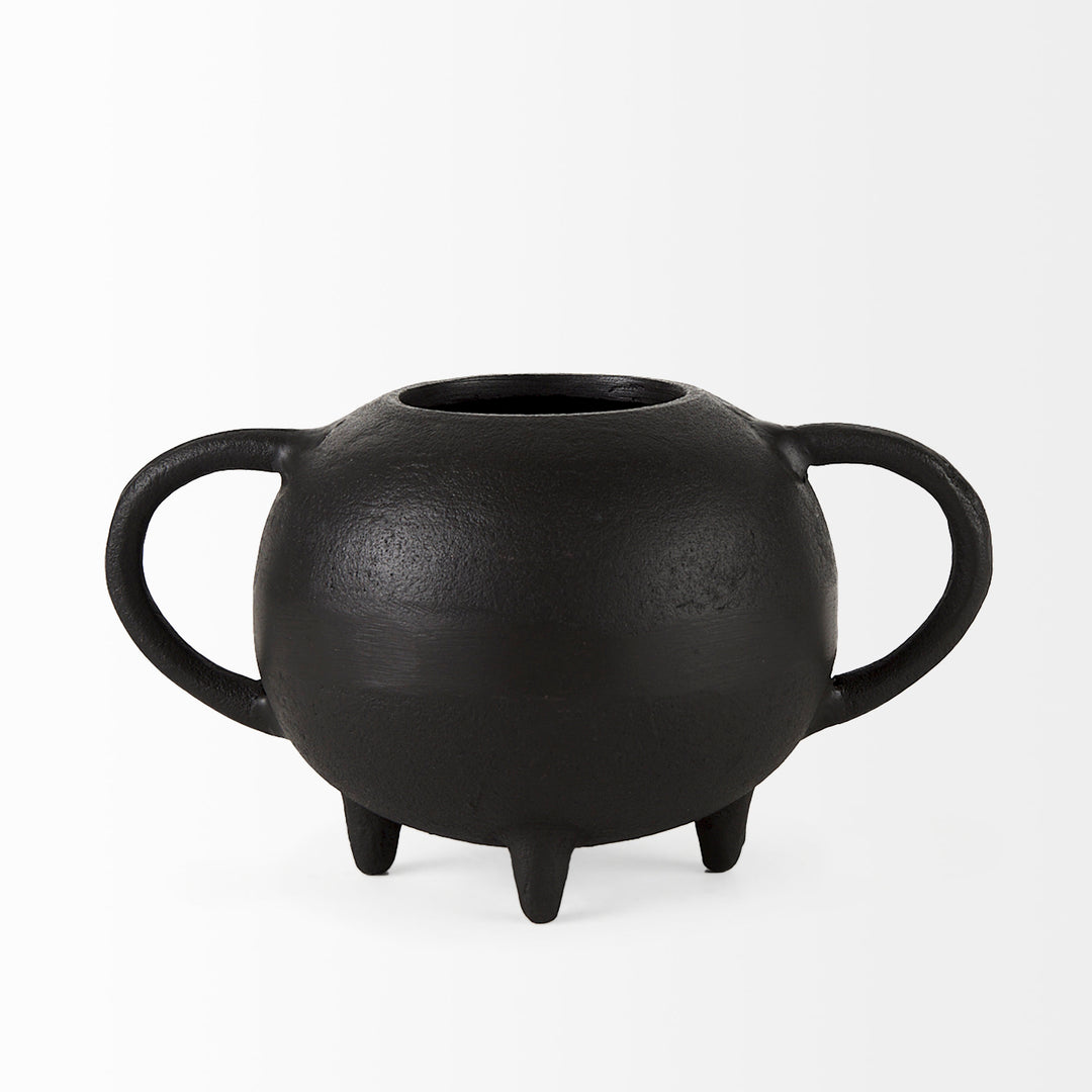 Cyrus Black Spherical Vase Decorative Object Decor Mercana