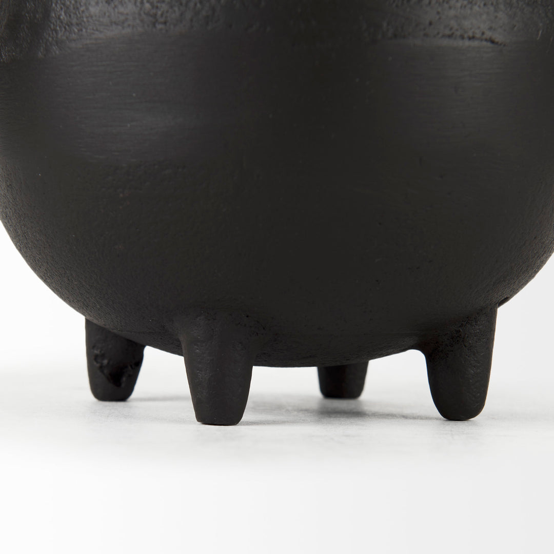 Cyrus Black Two handled Vase Decorative Object Decor Mercana
