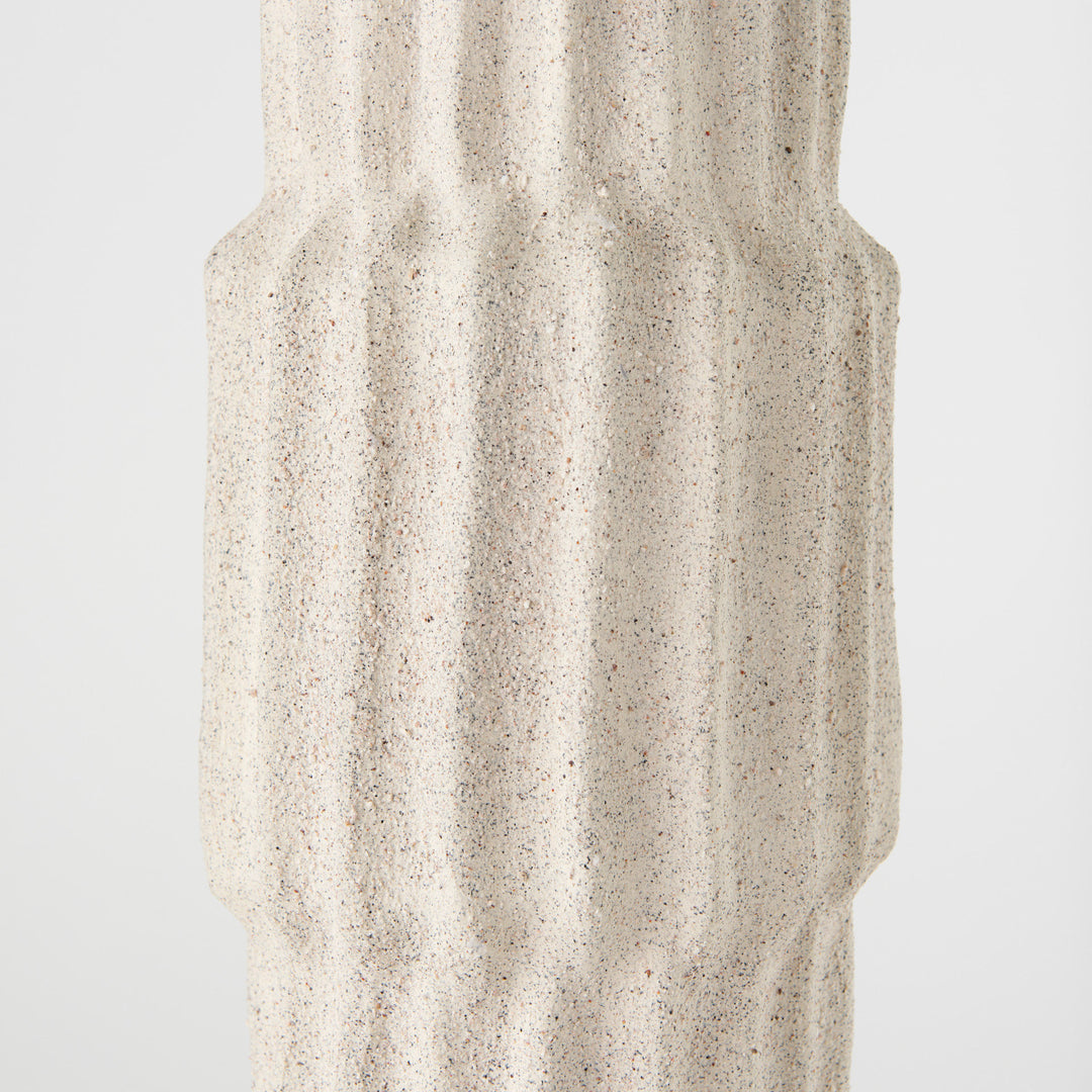 Cardon 23.0H Cream Ceramic Vase Decor Mercana