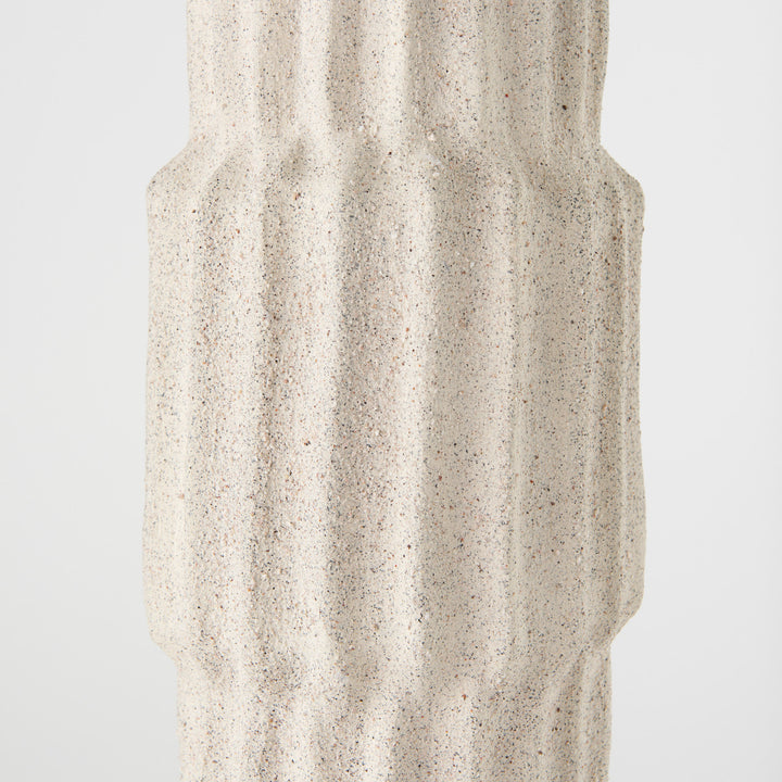 Cardon 23.0H Cream Ceramic Vase Decor Mercana