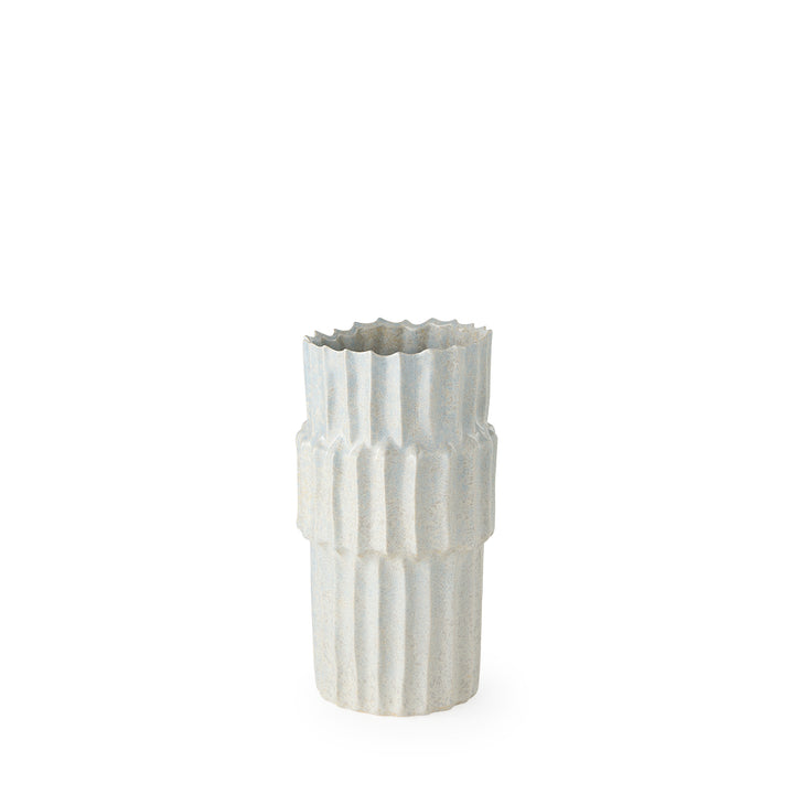 Cardon 14.4H Gray Ceramic Vase Decor Mercana