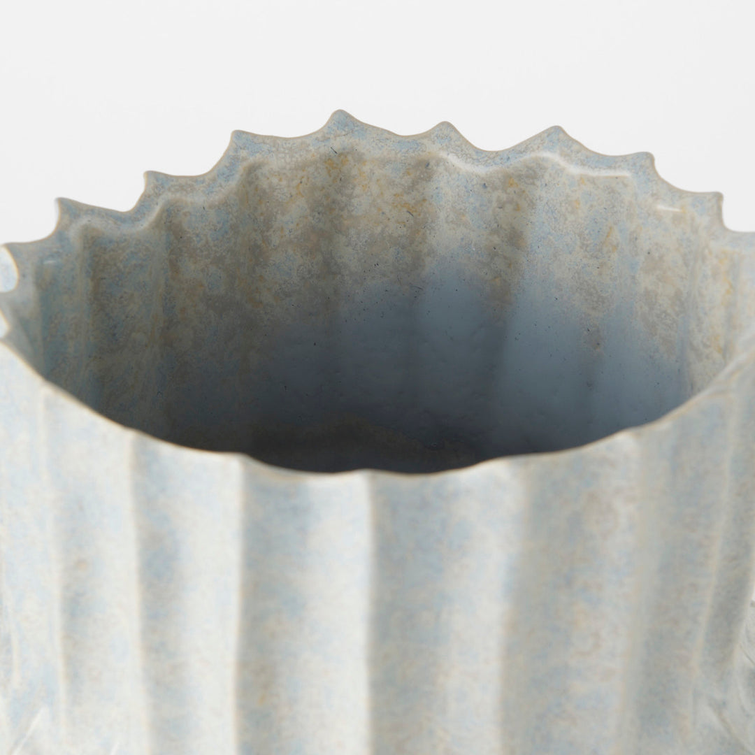 Cardon 14.4H Gray Ceramic Vase Decor Mercana
