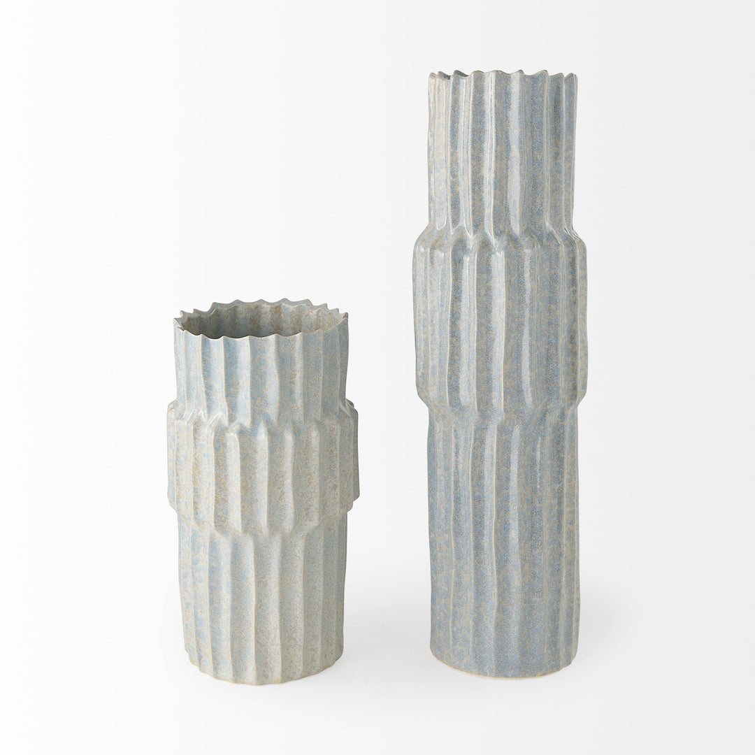 Cardon 23.0H Gray Ceramic Vase Decor Mercana
