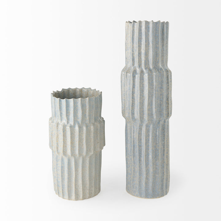 Cardon 23.0H Gray Ceramic Vase Decor Mercana