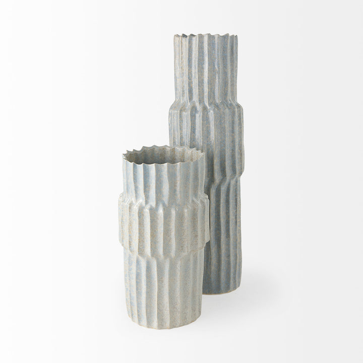 Cardon 23.0H Gray Ceramic Vase Decor Mercana