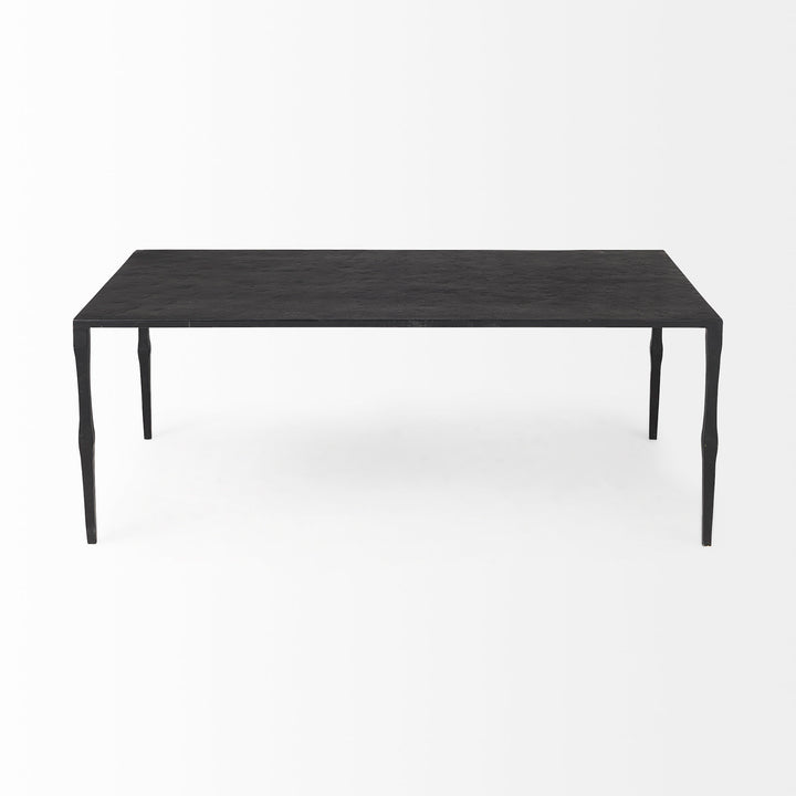 Timothy 42.0 X 22.0 X 15.5 Ebony Black Iron Coffee Table Living Room Mercana