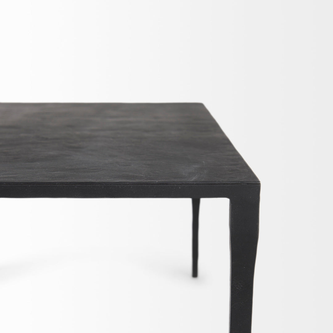 Timothy 42.0 X 22.0 X 15.5 Ebony Black Iron Coffee Table Living Room Mercana