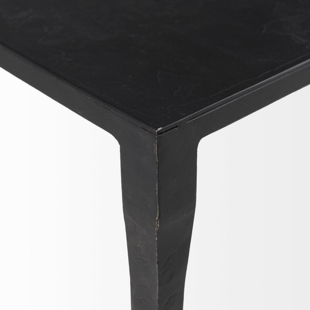 Timothy 42.0 X 22.0 X 15.5 Ebony Black Iron Coffee Table Living Room Mercana