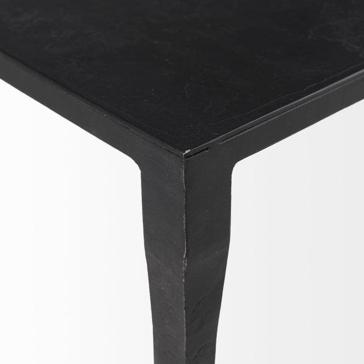 Timothy 42.0 X 22.0 X 15.5 Ebony Black Iron Coffee Table Living Room Mercana