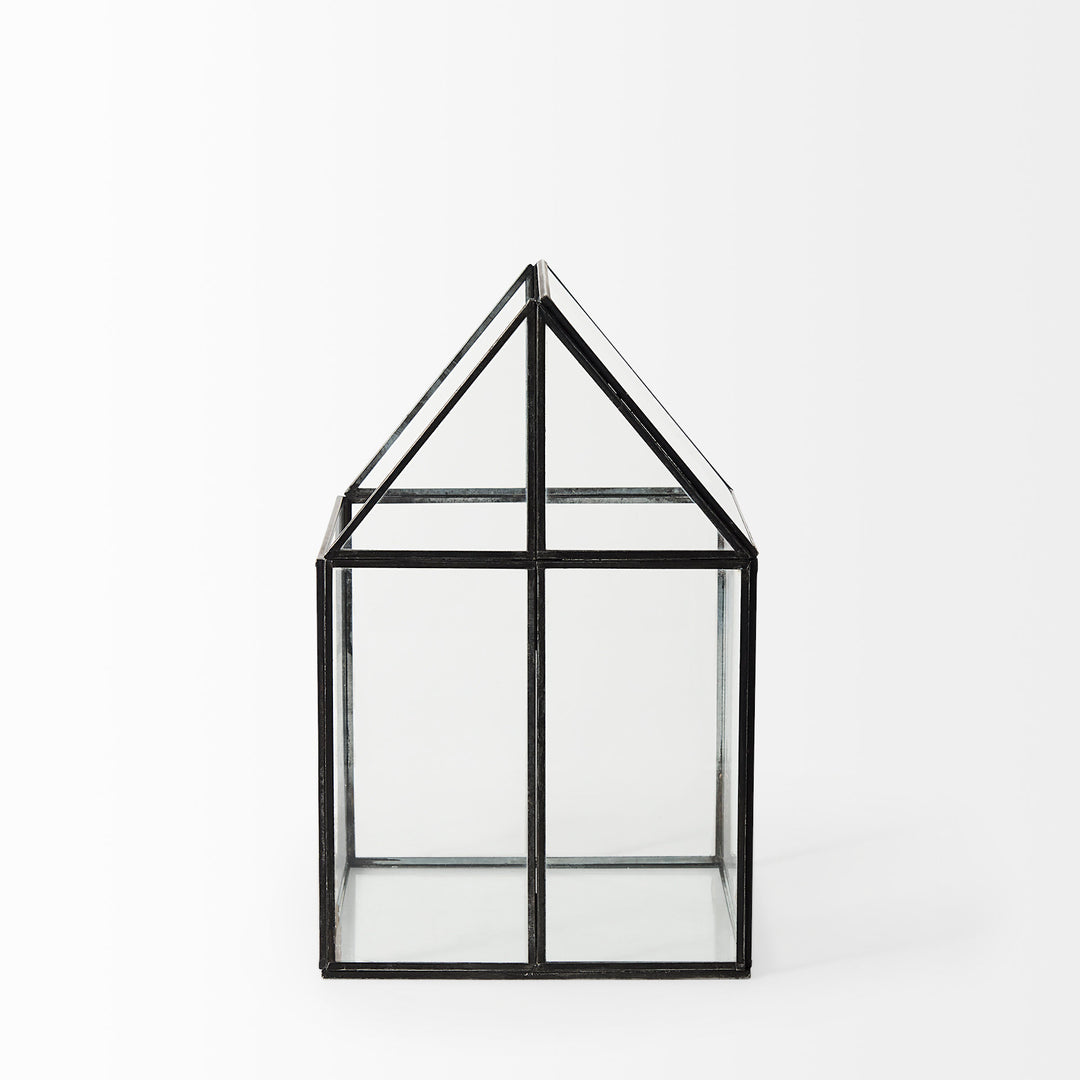 Sikes (Medium) Hut Terrarium W/Glass Base Decor Mercana