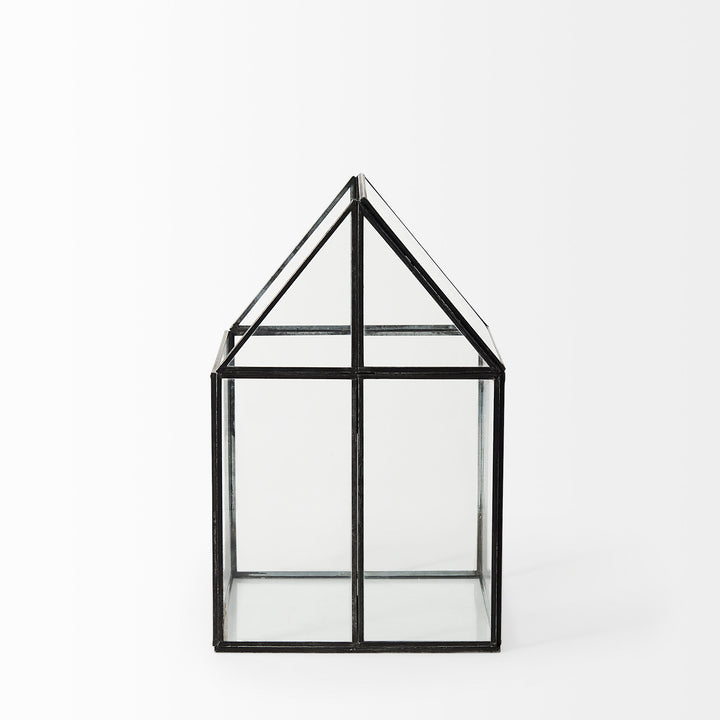 Sikes (Medium) Hut Terrarium W/Glass Base Decor Mercana
