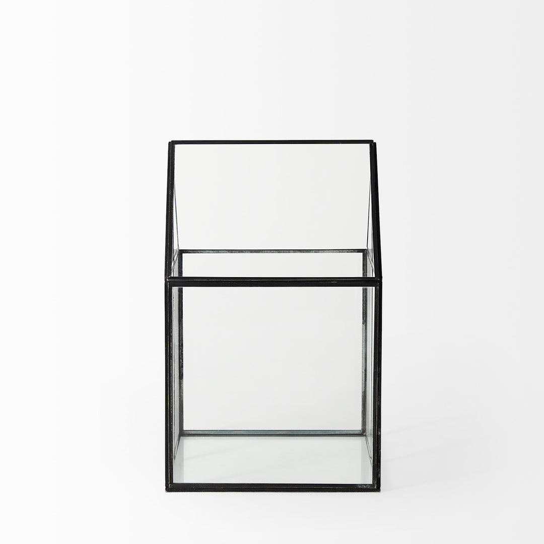 Sikes (Medium) Hut Terrarium W/Glass Base Decor Mercana