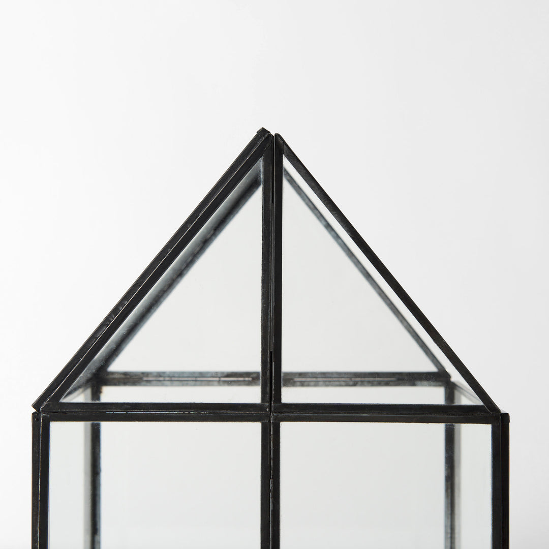 Sikes (Medium) Hut Terrarium W/Glass Base Decor Mercana