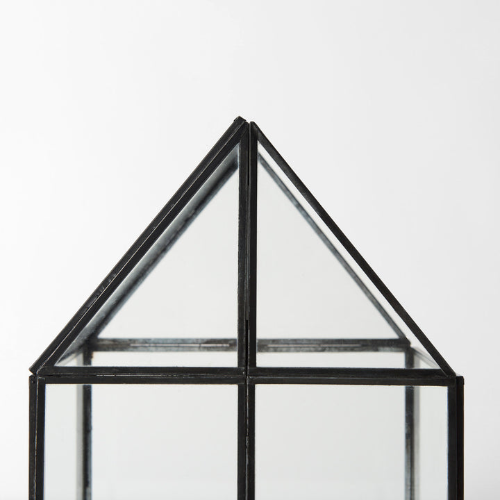 Sikes (Medium) Hut Terrarium W/Glass Base Decor Mercana