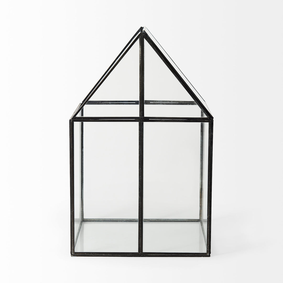 Sikes (Large) Hut Terrarium W/Glass Base Decor Mercana