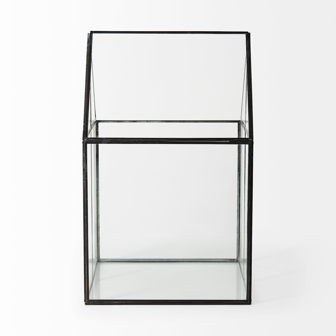 Sikes (Large) Hut Terrarium W/Glass Base Decor Mercana