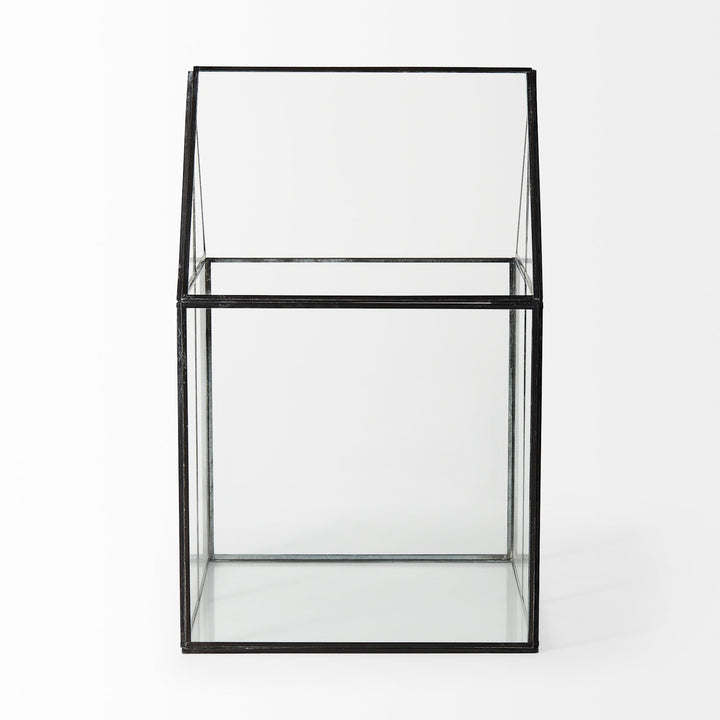 Sikes (Large) Hut Terrarium W/Glass Base Decor Mercana
