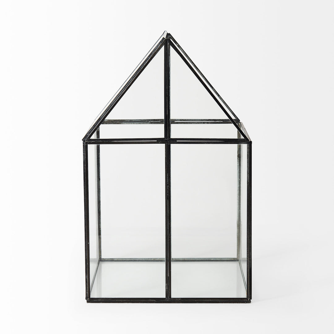Sikes (Large) Hut Terrarium W/Glass Base Decor Mercana