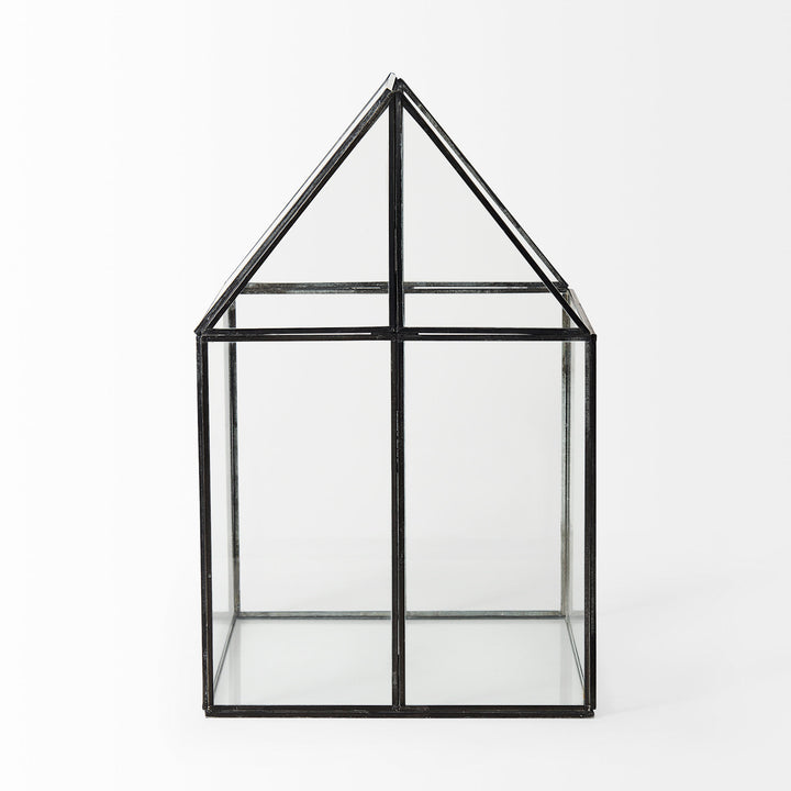 Sikes (Large) Hut Terrarium W/Glass Base Decor Mercana