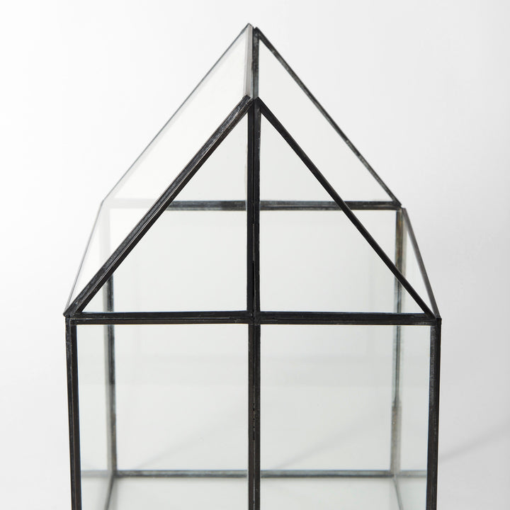 Sikes (Large) Hut Terrarium W/Glass Base Decor Mercana