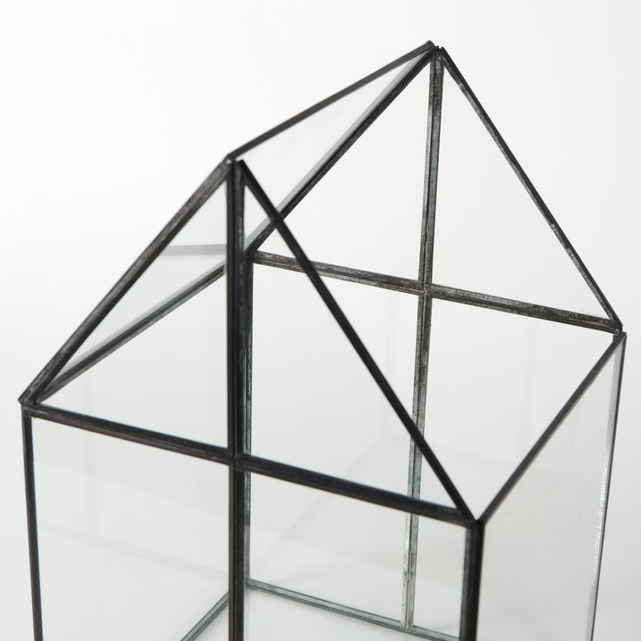 Sikes (Large) Hut Terrarium W/Glass Base Decor Mercana