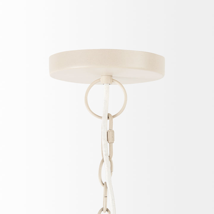 Marimba 40 L x 40 W x 24 H Natural Cane 6 Tier Chandelier Decor Mercana