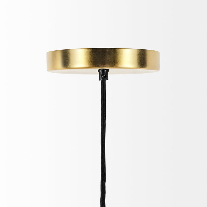 Halycon Gold Mesh and Iron Pendant Light Decor Mercana