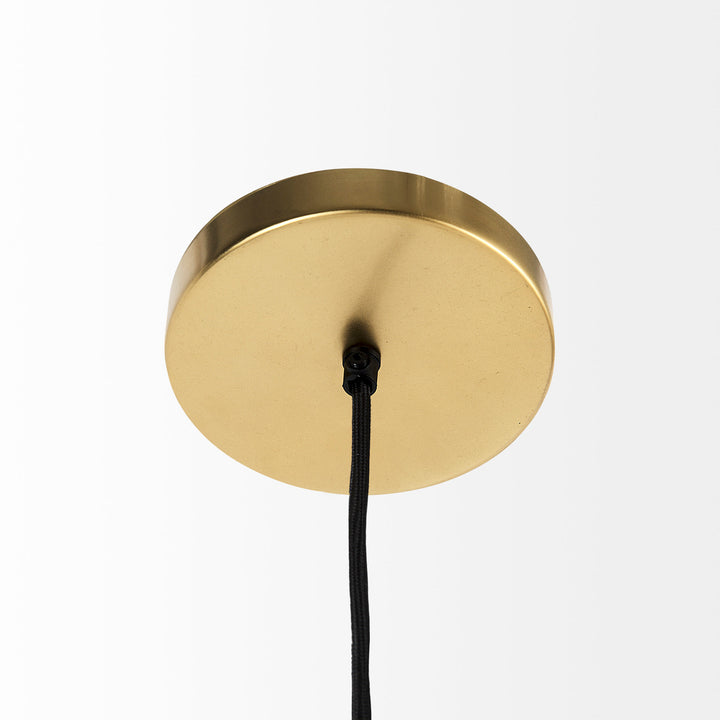 Halycon Gold Mesh and Iron Pendant Light Decor Mercana