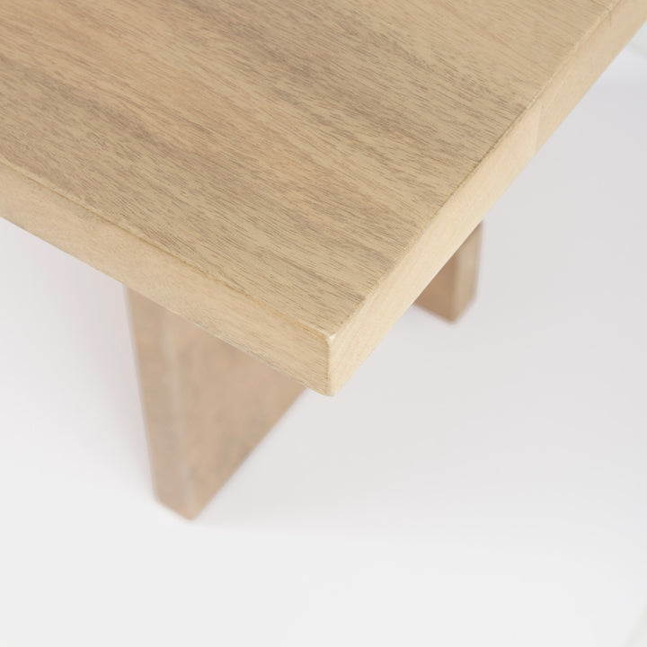 Aida 84L Light Brown Wood Dining Table Dining Room Mercana