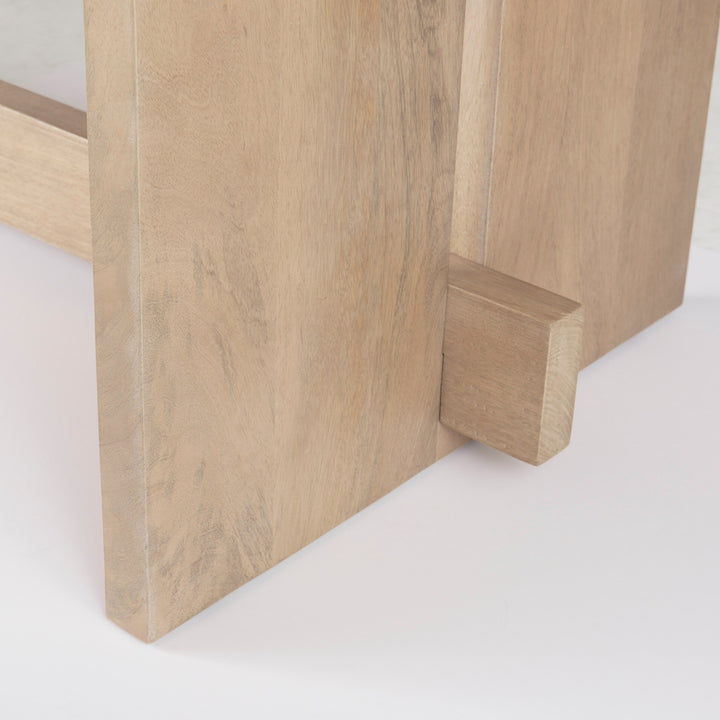 Aida 84L Light Brown Wood Dining Table Dining Room Mercana