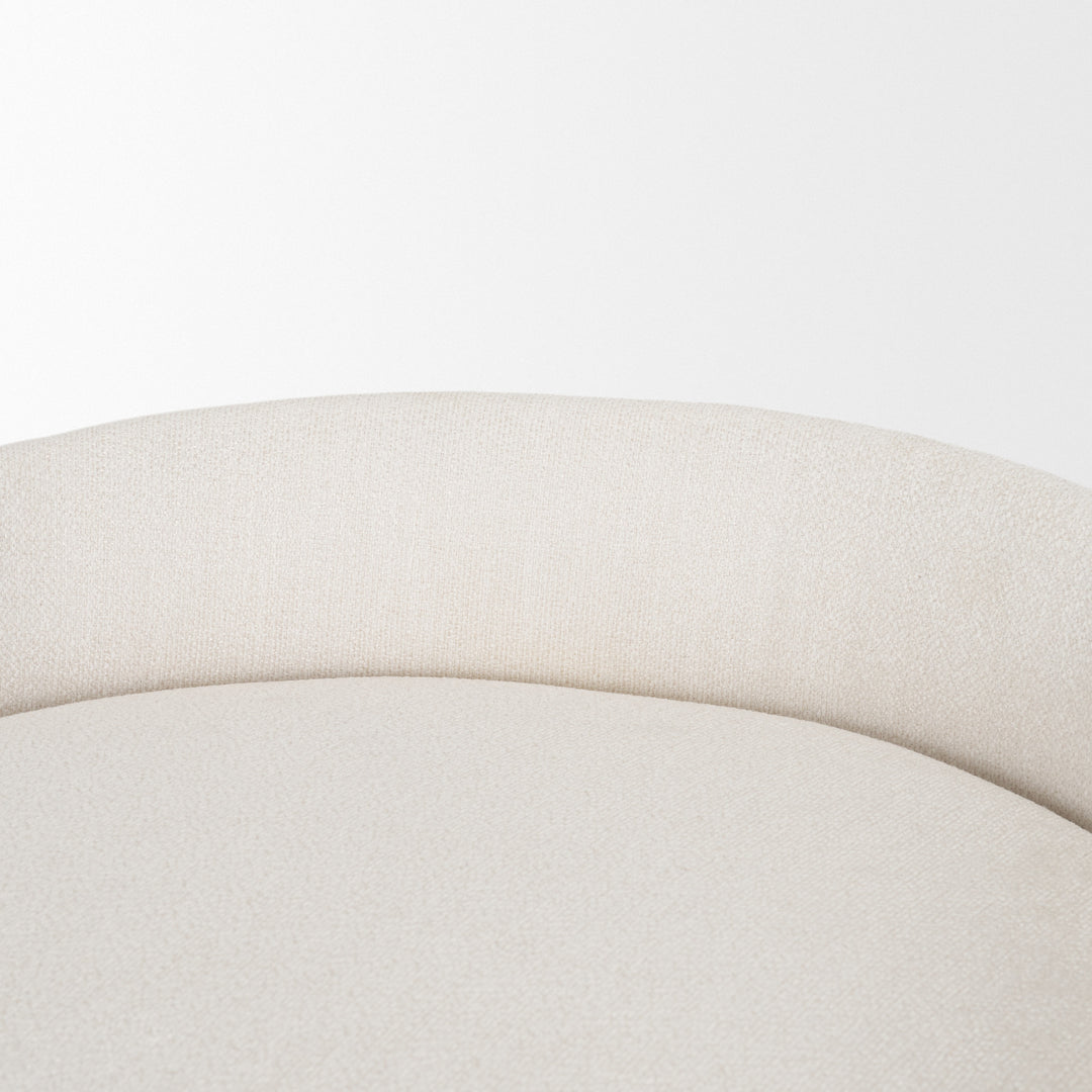 Hollyfield II Cream Fabric Seat W/ Gold Metal Base Counter Stool Dining Room Mercana