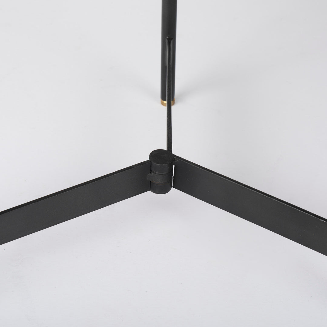 Marquisa (Set of 2) Light Brown Wood W/ Black Metal Base Nesting Side Tables Living Room Mercana