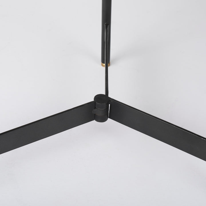 Marquisa (Set of 2) Light Brown Wood W/ Black Metal Base Nesting Side Tables Living Room Mercana
