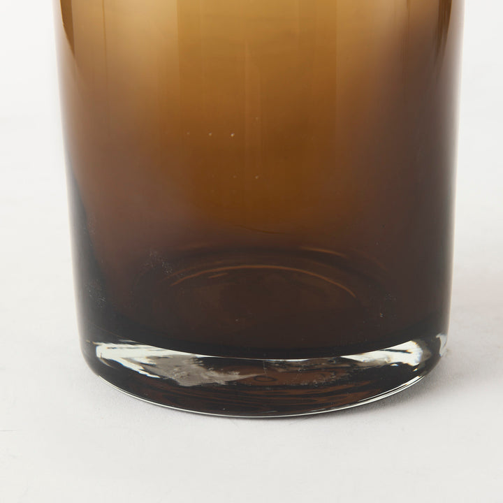 Amrita Golden Brown Glass Vase Decor Mercana