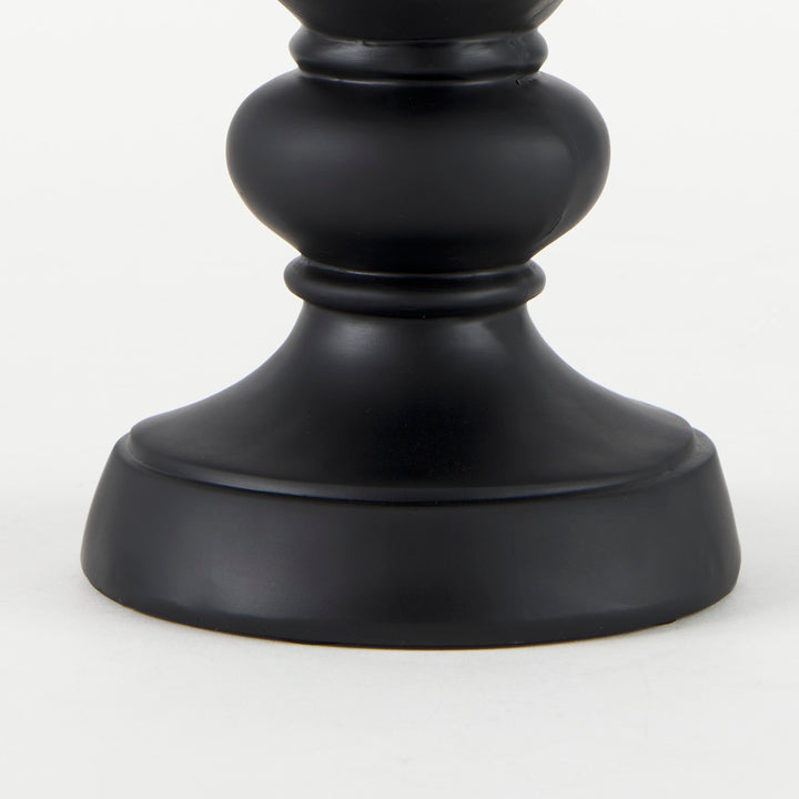 Mozart Black Painted Resin Deer Bust Decor Mercana