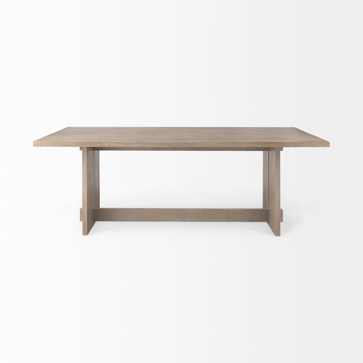 Aida 84L Light Gray Wood Dining Table Dining Room Mercana